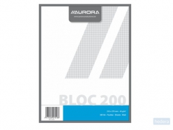 Kladblok Aurora 210x270mm ruit 5x5mm 200 vel 45gr