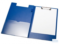 Klemmap LPC A4/Folio met 100mm klem + penlus blauw