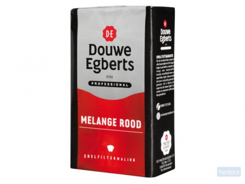 Douwe Egberts koffie, Melange rood, pak van 250 g