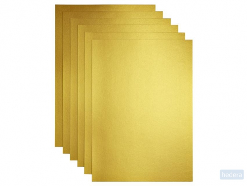 Kopieerpapier Papicolor A4 120gr 6vel metallic goud