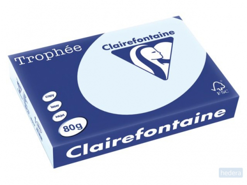 Clairefontaine TrophÃ©e Pastel A4, 80 g, 500 vel, blauw