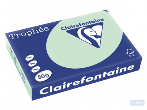 Clairefontaine TrophÃ©e Pastel A4, 80 g, 500 vel, groen