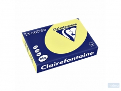 Clairefontaine TrophÃ©e Pastel A4, 80 g, 500 vel, citroengeel