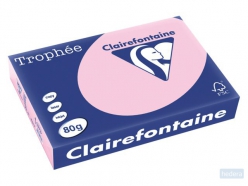 Clairefontaine TrophÃ©e Pastel A4, 80 g, 500 vel, roze