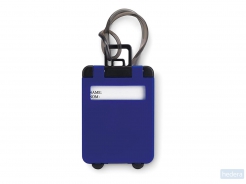 Kunststof bagagelabel Traveller, royal blauw