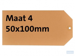 Label HF2 karton Nr4 200gr. 50x100mm 1000 st.