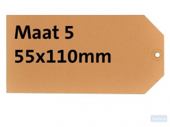 Label HF2 karton Nr5 200gr. 55x110mm 1000 st.