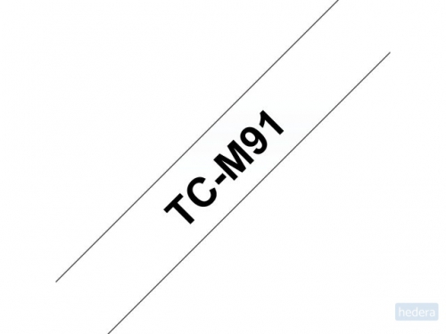 Brother 9mm zwart op transparante tape (TCM91)