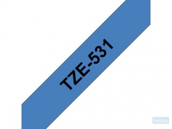Labeltape Brother P-touch TZE531 12mm zwart op blauw