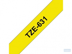 Brother TZE631 labelprinter-tape Zwart op geel TZe (TZE631)