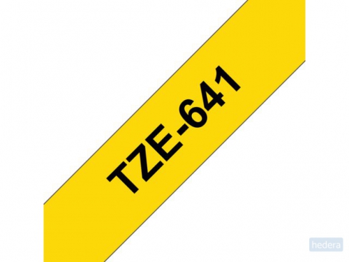 Brother TZE641 labelprinter-tape Zwart op geel TZe (TZE641)