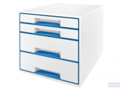 Ladenbox Leitz WOW 4 laden wit/blauw