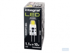Ledlamp Integral GU4 2700K warm wit 1.1W 100lumen