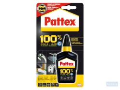 Pattex 100% lijm, tube van 50 g, op blister