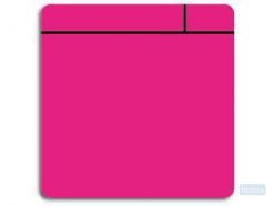 Magneetfolie Scrum roze, set van 5 stuks