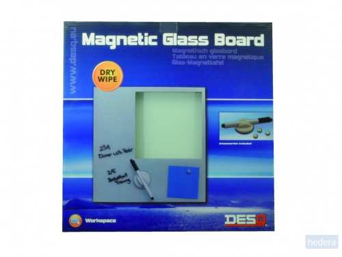 Magnetisch glasbord 35x35 cm Aqua