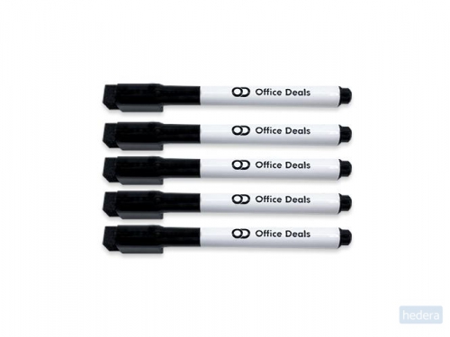 Office-Deals Magnetische, droog uitwisbare markers, zwart