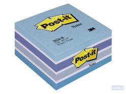Post-it Notes kubus, 450 vel, ft 76 x 76 mm, blauw