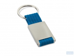 Metalen sleutelhanger Tech, blauw