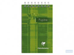 Notitieboek Clairefontaine Puptire 75x120mm spiraal lijn
