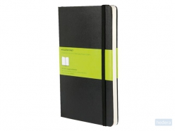 Notitieboek Moleskine large 130x210mm blanco hard cover zwart