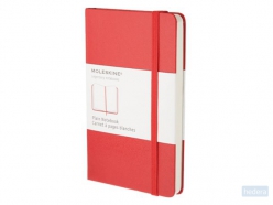 Moleskine notitieboek, ft 13 x 21 cm, effen, harde cover, 240 blad, rood
