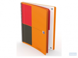 OXFORD International activebook B5 gelijnd 80 vel soepele kunststof kaft oranje