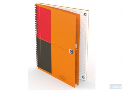 OXFORD International notebook B5 gelijnd 80 vel stevige kartonnen kaft oranje