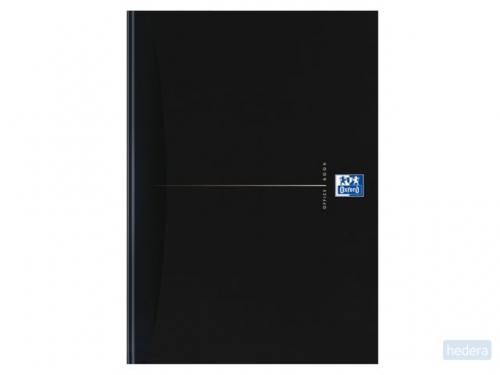 Oxford Office Essentials schrift, harde kaft, 192 bladzijden, gelijnd, ft A4, smart black