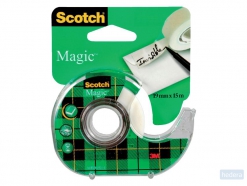 Plakband Scotch Magic 810 19mmx15m onzichtbaar   afroller