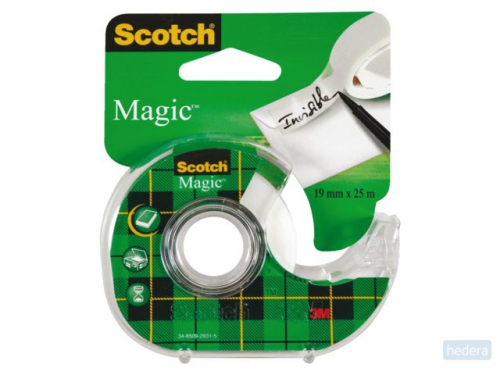 Plakband Scotch Magic 810 19mmx25m onzichtbaar   afroller