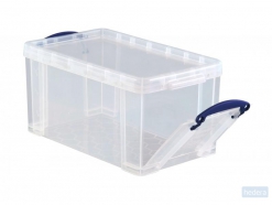 Really Useful Box opbergdoos 8 liter met opening aan de voorkant, transparant