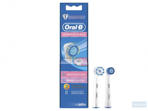 Oral-B Opzetborstels, 1x Sensitive Clean + 1x Sensi Ultrathin