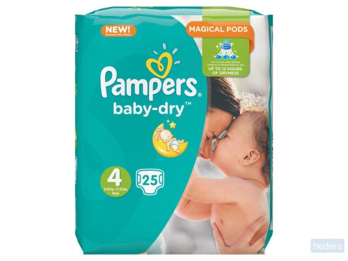 Pampers Baby Dry Jumbo Plus Pack Maxi Plus S4+ 1X76, -