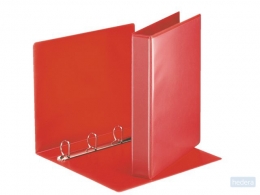 Esselte customizable ring binder, 5.1 cm back, 4 30 mm D-rings, red