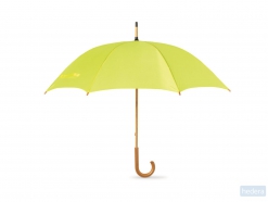 Paraplu met houten handvat Cala, geel
