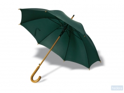 Paraplu met houten handvat Cumuli, groen