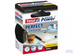 Tesa extra Power Perfect, ft 38 mm x 2,75 m, zwart