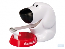 Scotch plakbandafroller hond