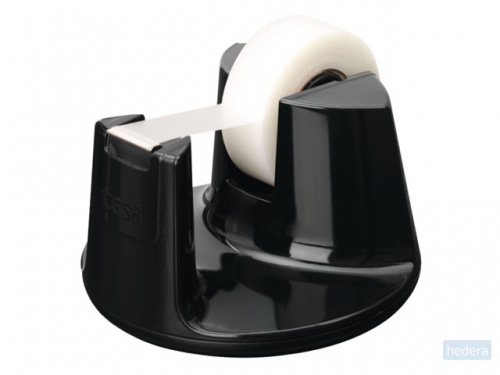 Tesa plakbandafroller Easy Cut Compact, voor rollen van ft 33 m x 19 mm, zwart