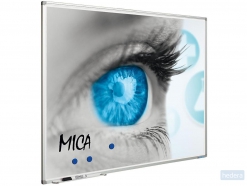 Projectiebord Softline profiel 8mm email wit MICA projectie (16:10)
