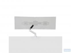 R-Go Tools Wing for 2 Monitors White