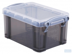 Really Useful Box 0,7 liter, transparant smoke