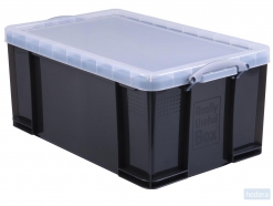 Really Useful Box opbergdoos 64 liter, transparant gerookt