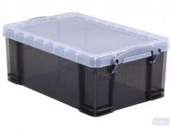 Really Useful Box opbergdoos 9 liter, transparant gerookt