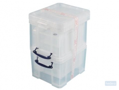 Really Useful Box 35 liter, transparant, pak van 3 dozen