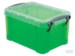 Really Useful boxes transparante opbergdoos 1,6 l groen