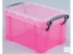 Really Useful boxes transparante opbergdoos 1,6 l rose