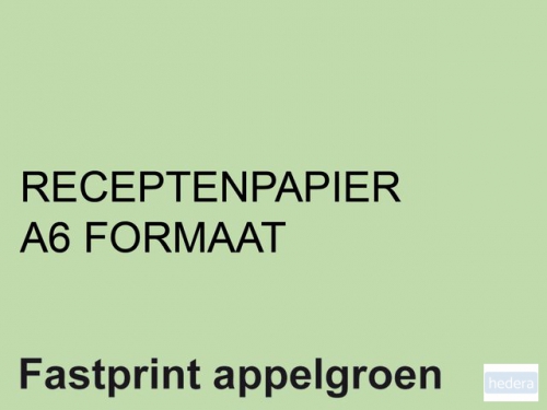 Receptpapier Fastprint A6 80gr appelgroen 2000vel
