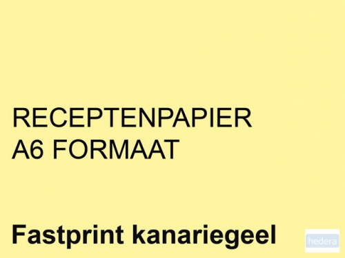 Receptpapier Fastprint A6 80gr kanariegeel 2000vel